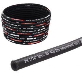   Méretre vágható SelWash megerősített magasnyomású tömlő DN8 8 mm R2 400 BAR 155°C 2SC - (Az ár 1 méter tömlőre vonatkozik)