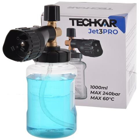 TECHKAR Jet3Pro Professzionális Habosító Fúvóka 1L, 1/4" Belső Menetes Csatlakozással, 1,15mm Fúvóka