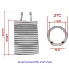 Prémium helyettesítő fűtőtekercs / fűtőspirál Kärcher HDS 500 C, 500 CI, 5/13 U mosókhoz (12 menet)
