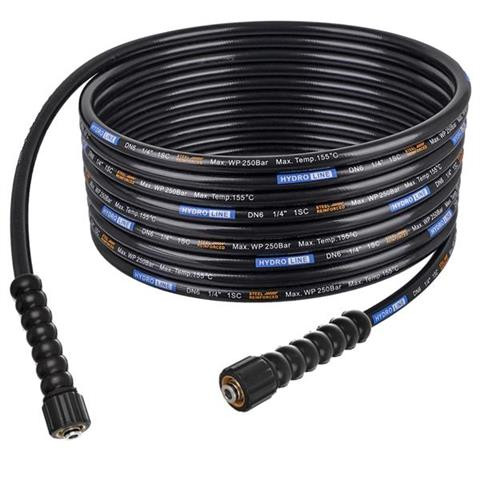 30 méteres SMOOTH rugalmas, sima felületű magasnyomású tömlő M22 - M22 csatlakozással Karcher HD, HDS és Kranzle mosókhoz DN6