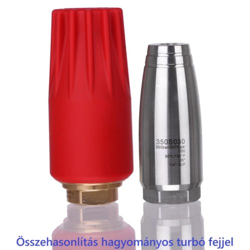 20-060 INOX ultrakönnyű turbó fúvóka / szennymaró (350 bar, 1/4" belső menet, 200g)