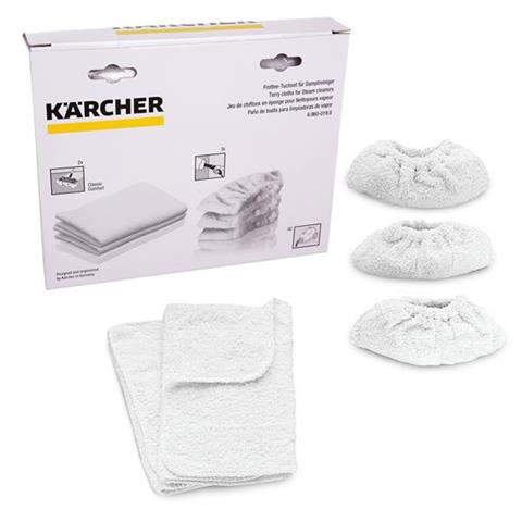 5 darabos felmosó és kézi fúvóka törlőkendő készlet Karcher gőztisztítókhoz (6.960-019.0)