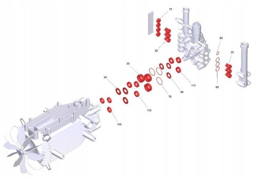 Eredeti Karcher Szivattyú Javítókészlet 12mm Dugattyúhoz – HD 5/17, HD 6/15 (2.885-242.0) 