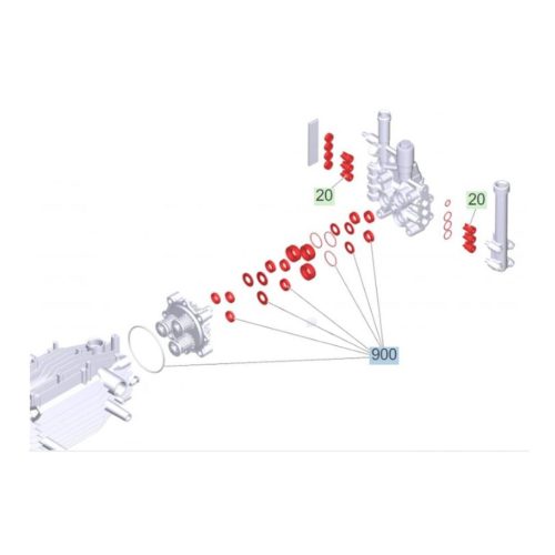 Szivattyú javító készlet Karcher HD magasnyomású mosókhoz (2.883-997.0)