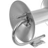 Inox tömlődob 45 méter magasnyomású tömlőhöz, manuális felcsavarással 3/8" belső menet - M22 külső menetes, 280 bar, 100°C