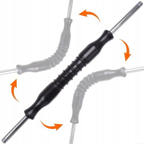 47 cm-es Rugalmas, hajlítható lándzsa 1/4" - 1/4" külső menetes csatlakozással, FLEXI - 155 Bar nyomásig, 90°C-ig