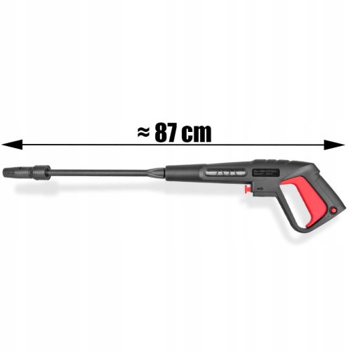 Pisztoly lándzsával és állítható fúvókával Black And Decker, Bosch AQT (AQUATAK) és Macallister magasnyomású mosókhoz - 8 mm-es dugóval kompatibilis