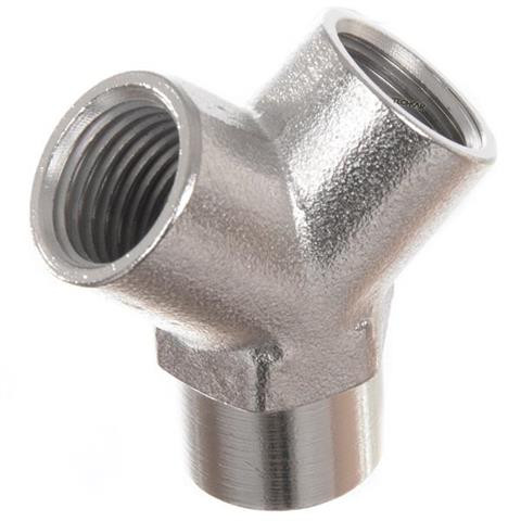 Víz elosztó "Y" idom 3x 1/4" belső menet - 350 bar, 150°C, 50 liter/perc