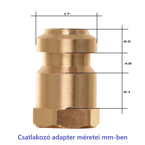 Nilfisk Click & Clean adapter fúvókákhoz, 1/4" külső menettel