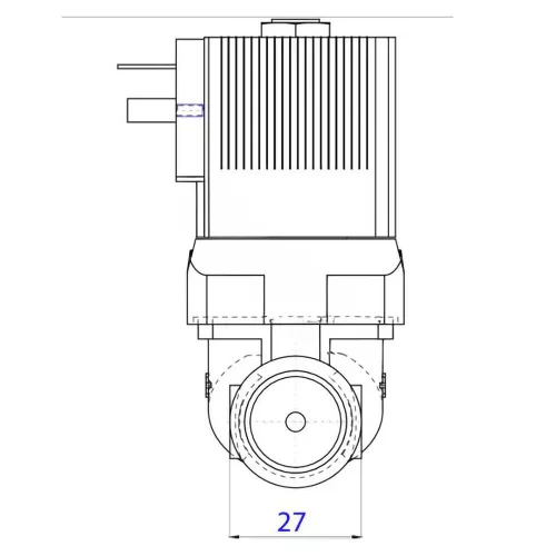 Bürkert 6213-13 EV 2/2-utas Elektromágneses Szelep, 1/2" Belső Menetes, 0-10 bar, 24V/50Hz