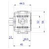 Bürkert 6213-13 EV Elektromágnesszelepes Membránszelep - 3/4" Belső Menet, 0-10 Bar, 24V-50Hz, IP65