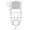 Bürkert 6213-13 EV Elektromágnesszelepes Membránszelep - 3/4" Belső Menet, 0-10 Bar, 24V-50Hz, IP65