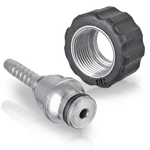 14 mm-es M22 menetes cinkbevonatú tömlőcsatlakozó DN6 (6 mm-es tömlőhöz)
