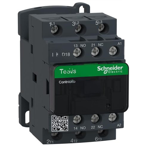 Schneider Electric TeSys D 18A 3-pólusú 24V AC kontaktor Karcher HDS 695 699 890 895 magasnyomású mosókhoz (6.632-121.0 cikkszám kiváltására)