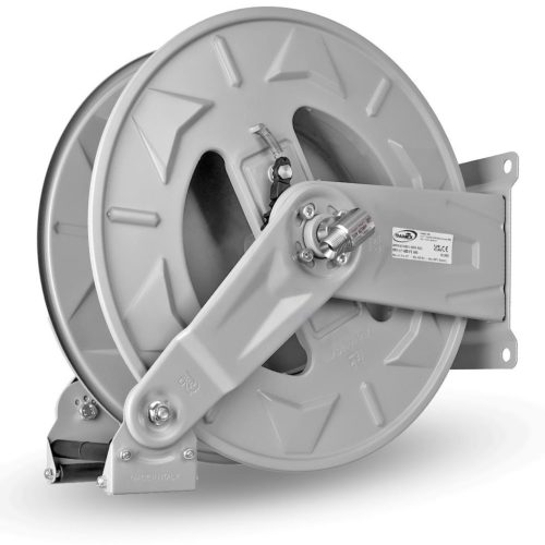 RAMEX HR 1000 400 FE automata tömlődob 15 m-es magasnyomású tömlőkhöz - 1/2" csatlakozással - porszórt acél