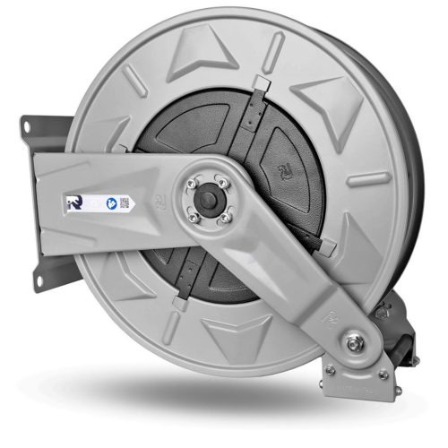 RAMEX HR 1000 400 FE automata tömlődob 15 m-es magasnyomású tömlőkhöz - 1/2" csatlakozással - porszórt acél