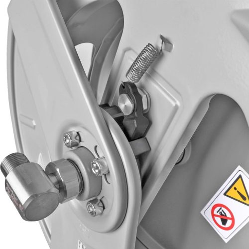 RAMEX HR 1000 400 FE automata tömlődob 15 m-es magasnyomású tömlőkhöz - 1/2" csatlakozással - porszórt acél