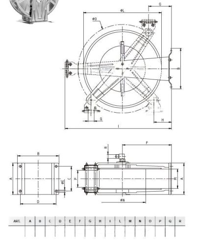 RAMEX HR 1000 400 FE automata tömlődob 15 m-es magasnyomású tömlőkhöz - 1/2" csatlakozással - porszórt acél
