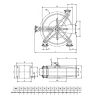 RAMEX HR 1000 400 automata tömlődob 15 méteres 1/2" menetes csatlakozással- INOX AISI 304