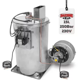   Eredeti Mazzoni beépíthető fűtőkazán / vízmelegítő modul vezérlés és tartály nélkül (15 l/perc, 250 bar, 58 kW)
