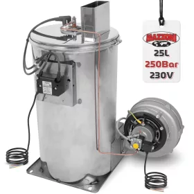   Eredeti Mazzoni beépíthető fűtőkazán / vízmelegítő modul vezérlés és tartály nélkül (25 l/perc, 250 bar, 105 kW)