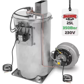   Eredeti Mazzoni beépíthető fűtőkazán / vízmelegítő modul vezérlés és tartály nélkül (25 l/perc, 350 bar, 105 kW, 1/2" menet)