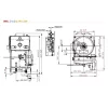 Eredeti Mazzoni beépíthető fűtőkazán / vízmelegítő modul vezérlőpanellel (15 l/perc, 250 bar, 53,3 kW, M22x1,5 menet)