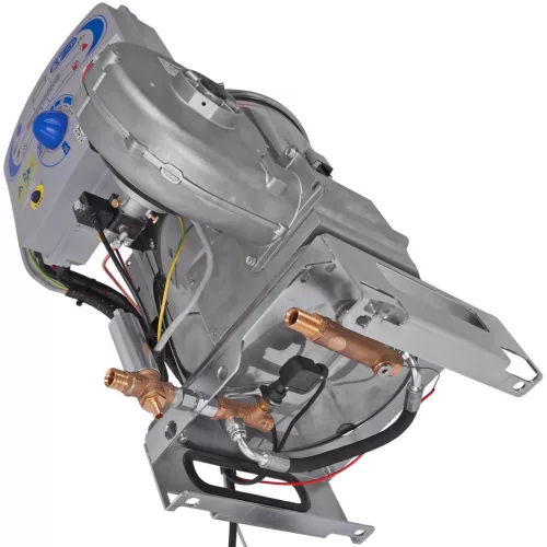 Eredeti Mazzoni beépíthető fűtőkazán / vízmelegítő modul vezérlőpanellel (25 l/perc, 250 bar, 105 kW, M22x1,5 menet)