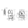 Eredeti Mazzoni beépíthető fűtőkazán / vízmelegítő modul vezérlőpanellel (25 l/perc, 250 bar, 105 kW, M22x1,5 menet)