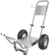 Univerzális INOX rozsdamentes szállítókocsi / alváz magasnyomású mosók építéséhez (10" pneumatikus kerekek, 250 kg teherbírás)