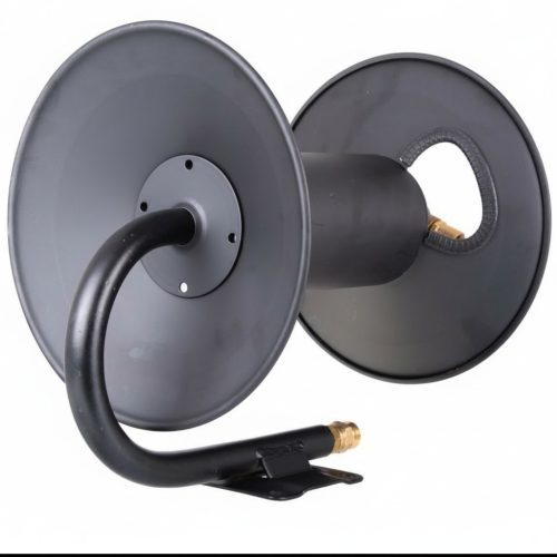 Ipari fém tömlődob 60m acélszövetes tömlővel (M22x1,5 - 14mm csap)