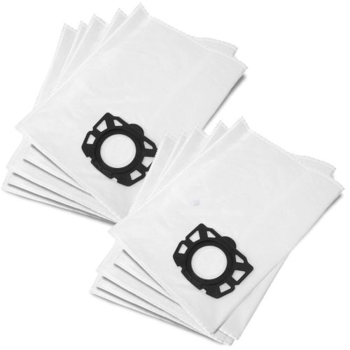 10x szintetikus porzsák és mosható szűrő KARCHER WD2 PLUS, WD3, SE 4001, SE 4002 porszívókhoz (2.863-314.0 / 6.414-552.0 / 6.959-130.0 cikkszámok kiváltására)