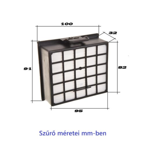 12 db szintetikus porzsák és HEPA szűrő készlet Bosch GL-30, Siemens porszívókhoz (SBMB01K, BBZ153HF, VZ01MSF cikkszámok kiváltására)