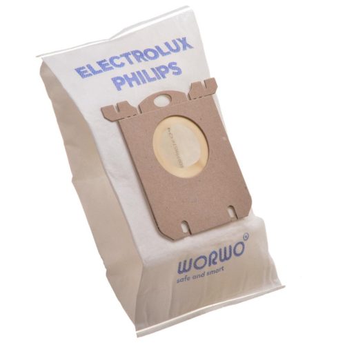 8x porzsák ELECTROLUX PHILIPS AEG S-bag Classic Performance ELMB01K, E201SM (UltraSilencer, Ergospace, Ergoclassic, Oxygen Plus, Jetmaxx, Ultra One, Viva Control, Accelerator, CLario) porszívókhoz