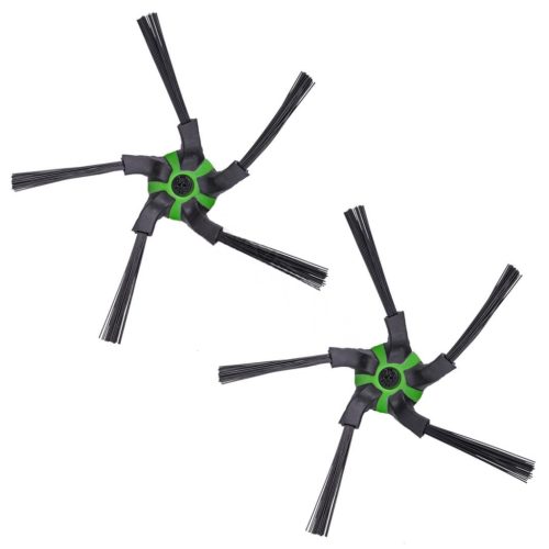 2x iRobot Roomba s9 és s9+ Saroktisztító Zöld Oldalkefe Készlet (5-karú, Rögzítőcsavarral)