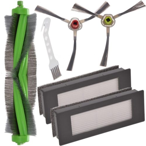 iRobot Roomba Combo Tartozék Készlet - 2x HEPA és Hab Szűrő, 2x 3-karos Oldalkefe, Hosszúszőrű Fő Kefe, Karbantartó Eszköz késsel
