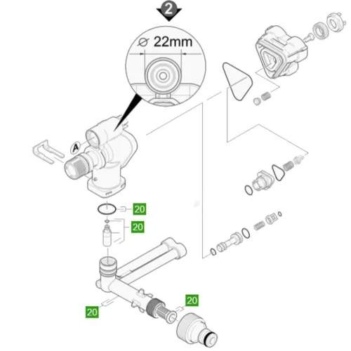 Eredeti Karcher Vízcsatlakozó Csonk K3-K4 Sorozathoz (9.001-980.0)