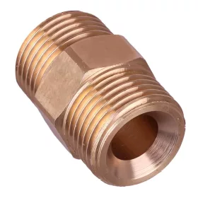   Sárgaréz közcsavar 3/8" KM - 3/8" KM, magasnyomású adapter