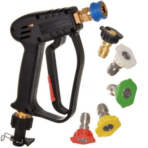 Pisztoly Készlet Nilfisk Compact C, Dynamic D, Excellent E, Stihl RE és Husqvarna - Professzionális Nyomásfokozó Tartozékok, 140 bar Maximális Nyomás, 60°C Maximális Hőmérséklet, HPG03 Modell