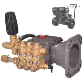   WZG 3 dugattyús főtengelyes szivattyú benzinmotoros magasnyomású mosókhoz 275 Bar, 15 liter/perc (sárgaréz fejjel)