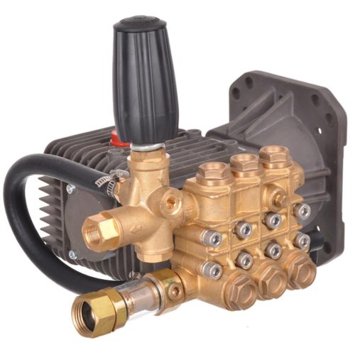 WZG 3 dugattyús főtengelyes szivattyú benzinmotoros magasnyomású mosókhoz 275 Bar, 15 liter/perc (sárgaréz fejjel)