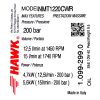 Eredeti HAWK NMT 1220 CWR ipari szivattyú nikkelezett fejjel (200 bar, 12,5 l/perc, Jobbos, 24 mm)