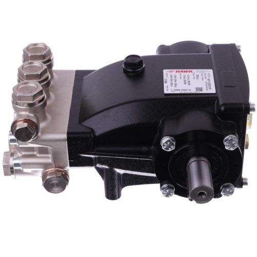 Eredeti HAWK NMT 1220 SCWR lassú fordulatú ipari szivattyú nikkelezett fejjel (200 bar, 12,5 l/perc, Jobbos, 1000 RPM, 24 mm)