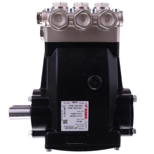 Eredeti HAWK NMT 1220 SCWR lassú fordulatú ipari szivattyú nikkelezett fejjel (200 bar, 12,5 l/perc, Jobbos, 1000 RPM, 24 mm)