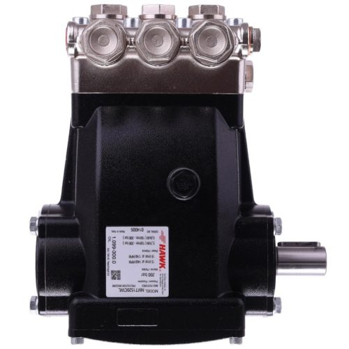 Eredeti HAWK NMT 1520 CWL ipari szivattyú nikkelezett fejjel (200 bar, 15 l/perc, Balos, 1450 RPM, 24 mm)