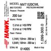 Eredeti HAWK NMT 1520 CWL ipari szivattyú nikkelezett fejjel (200 bar, 15 l/perc, Balos, 1450 RPM, 24 mm)