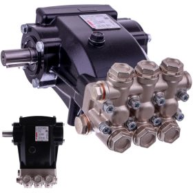   Eredeti HAWK NMT 1520 SCWL lassú fordulatú ipari szivattyú nikkelezett fejjel (200 bar, 15 l/perc, Balos, 1000 RPM, 24 mm)