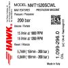 Eredeti HAWK NMT 1520 SCWL lassú fordulatú ipari szivattyú nikkelezett fejjel (200 bar, 15 l/perc, Balos, 1000 RPM, 24 mm)
