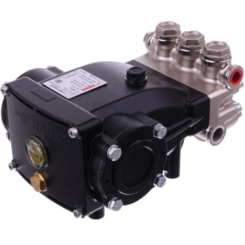 Eredeti HAWK NMT 1520 SCWR lassú fordulatú ipari szivattyú nikkelezett fejjel (200 bar, 15 l/perc, Jobbos, 1000 RPM, 24 mm)