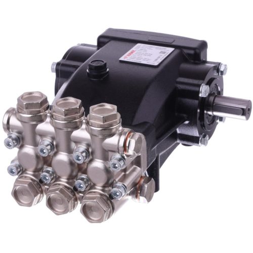 Eredeti HAWK NMT 1520 SCWR lassú fordulatú ipari szivattyú nikkelezett fejjel (200 bar, 15 l/perc, Jobbos, 1000 RPM, 24 mm)